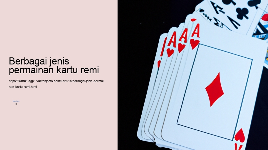 berbagai jenis permainan kartu remi