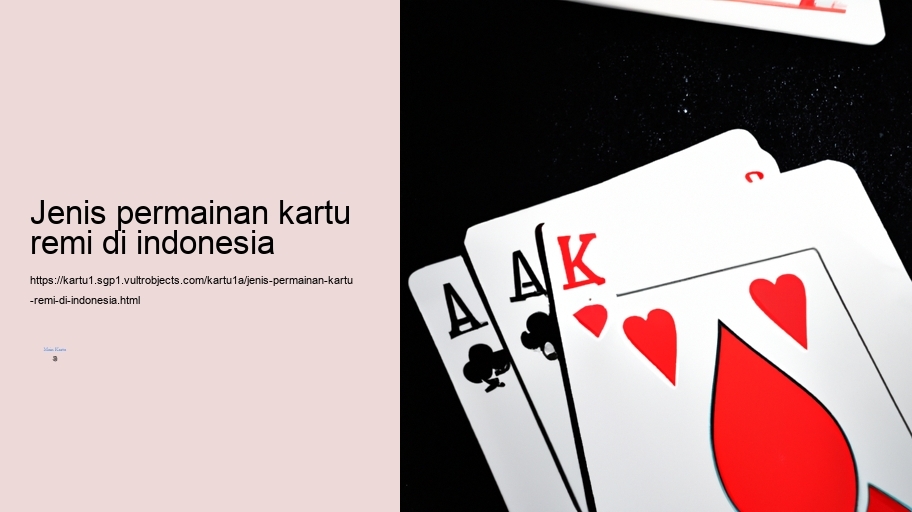 jenis permainan kartu remi di indonesia