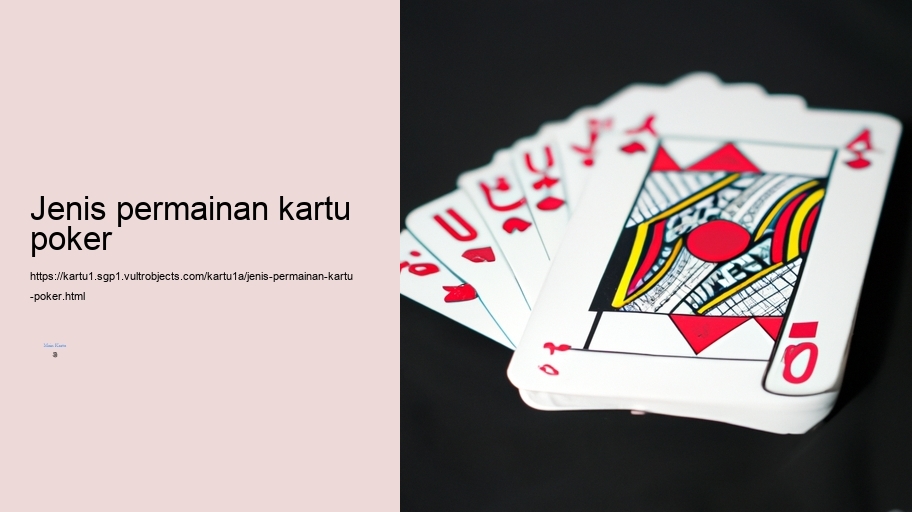 jenis permainan kartu poker